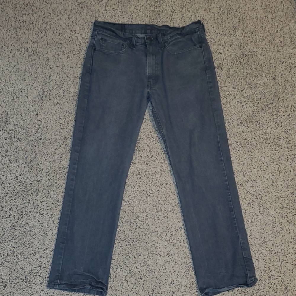 Levi's 514 Waterless Stone Washed Grey Denim Jeans